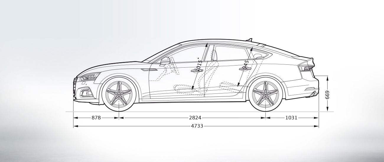 Sideview > The new A5 Sportback > A5 > Audi Bangladesh